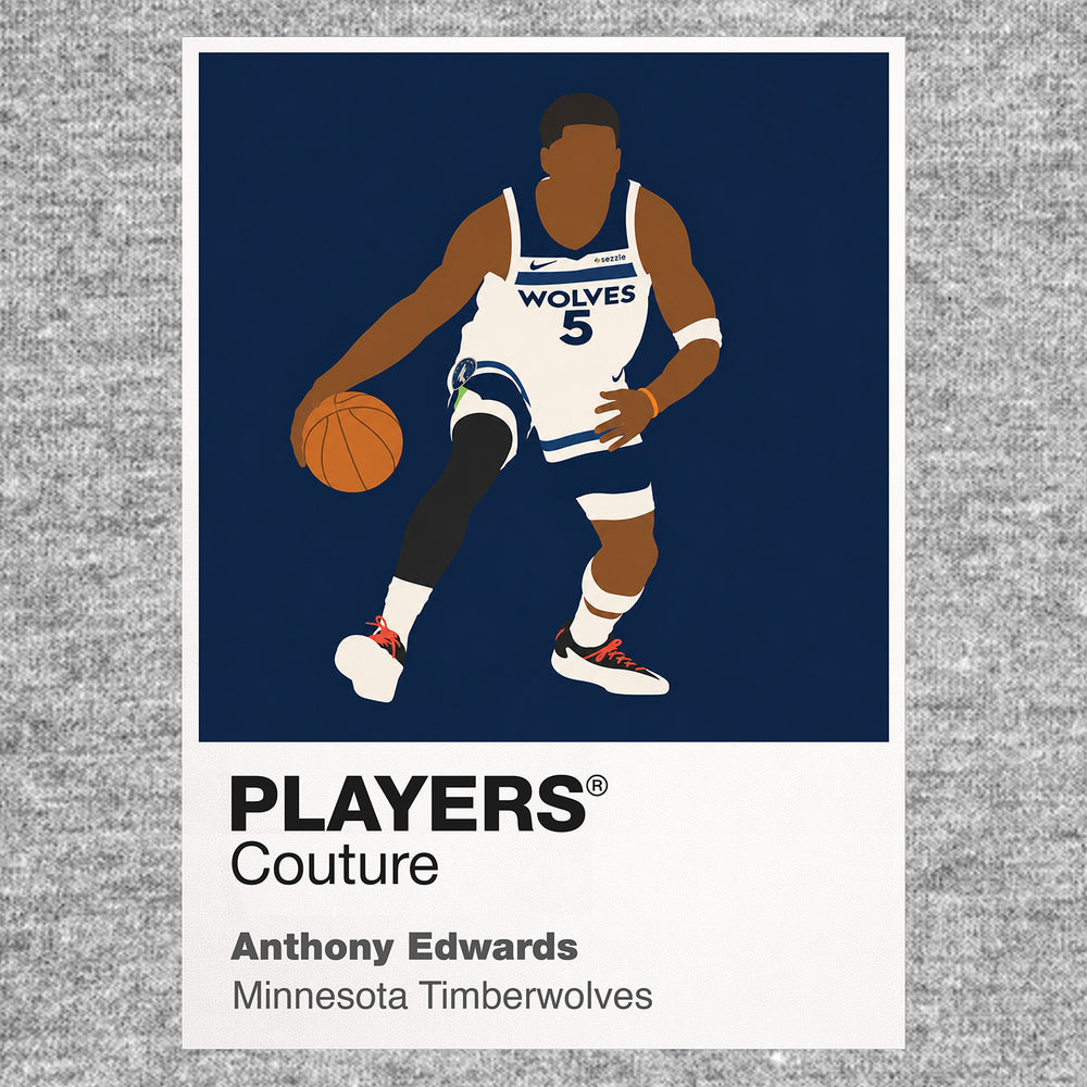 Anthony Edwards Timberwolves Basketball Icon Frame - Icon Design (View 6)