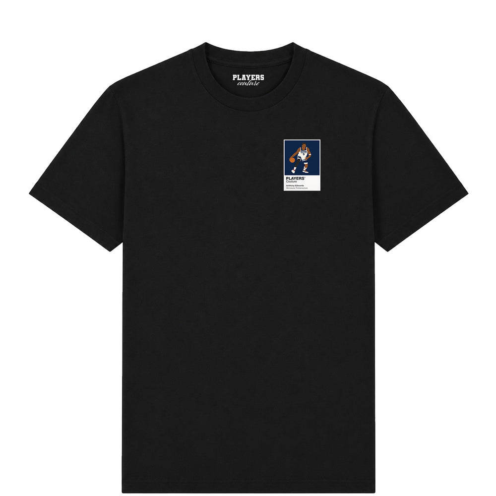 Anthony Edwards Timberwolves Basketball Icon Frame Men's T-Shirt - Black