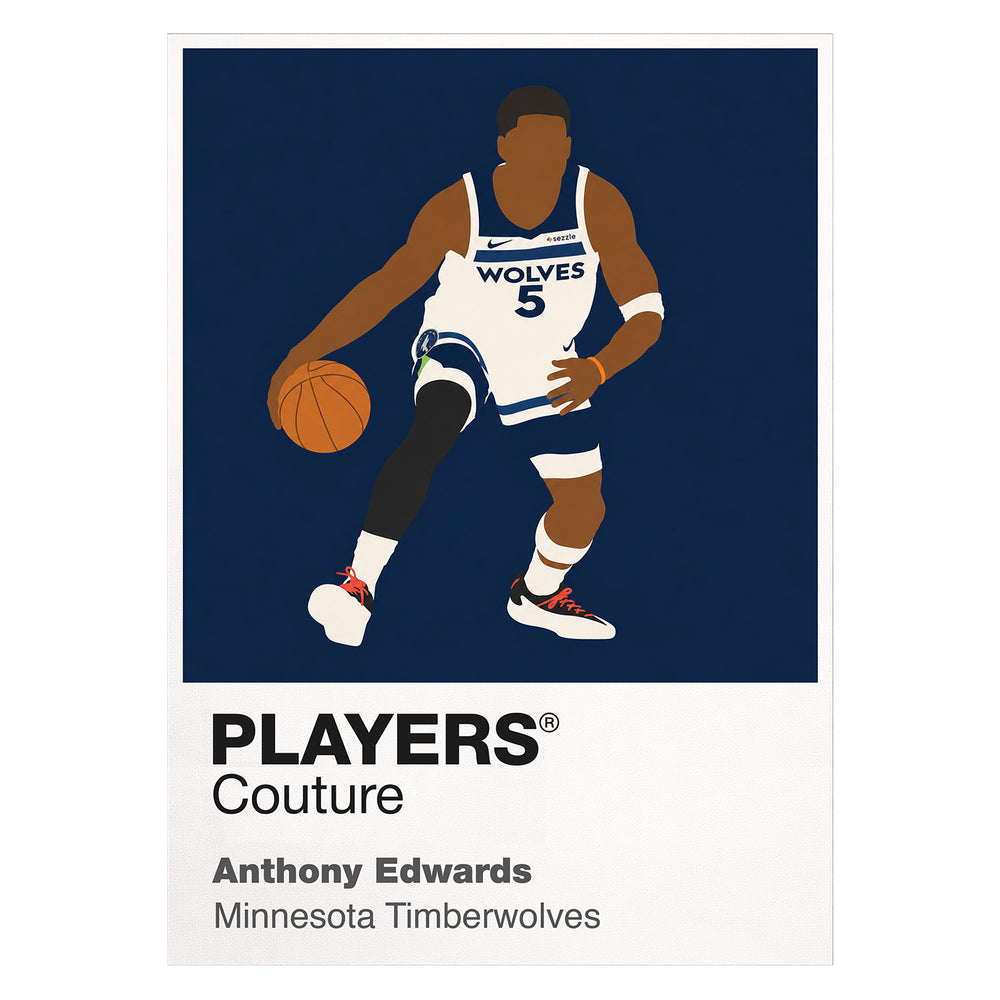 Anthony Edwards Timberwolves Basketball Icon Frame - Icon Design (View 7)