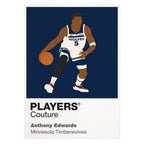 Anthony Edwards Timberwolves Basketball Icon Frame - Icon Design (View 7)