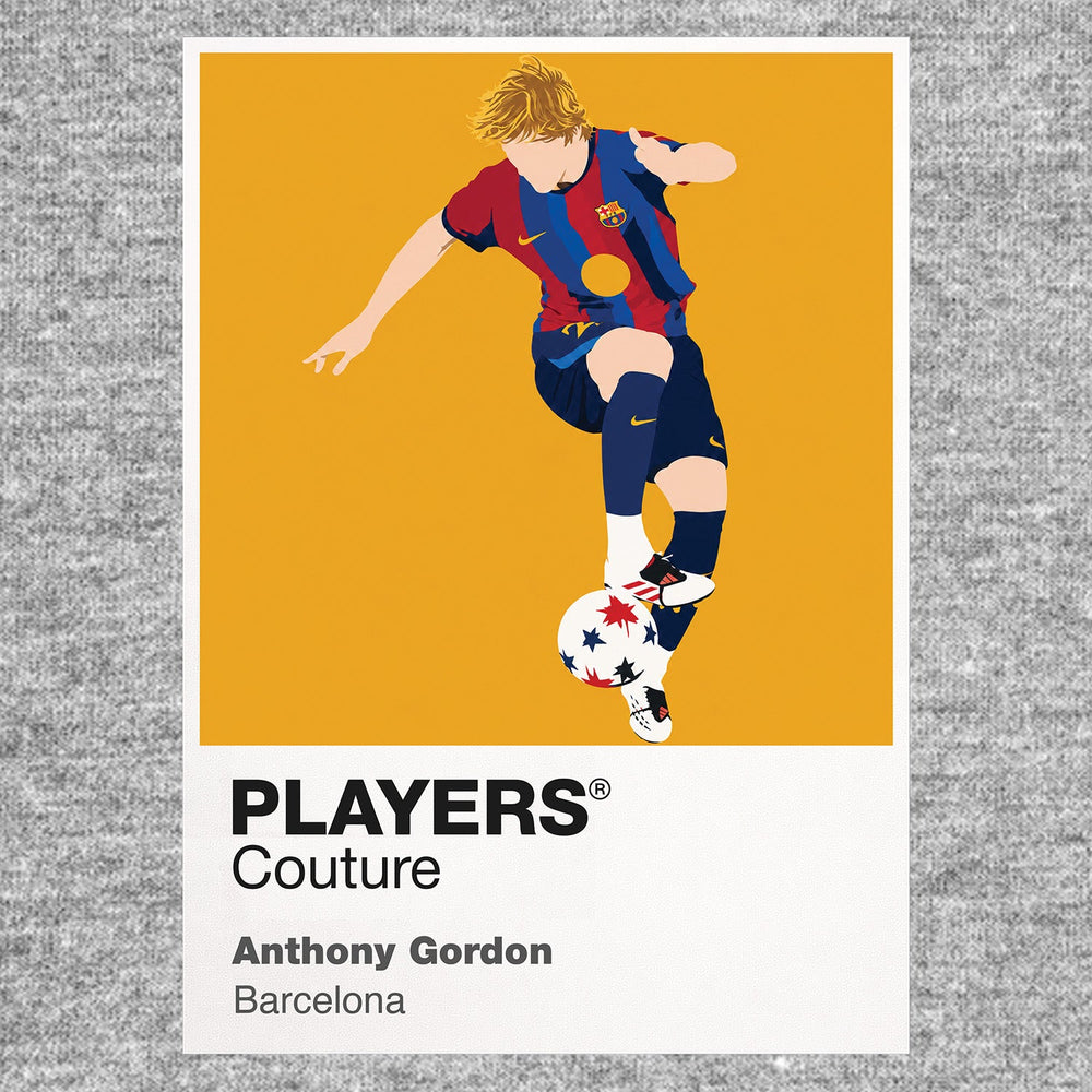 Anthony Gordon Barcelona grey Icon Frame artwork detail