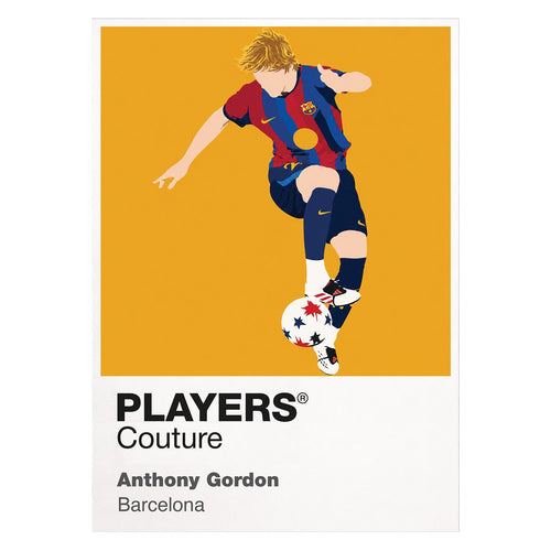 Anthony Gordon Barcelona white Icon Frame artwork detail