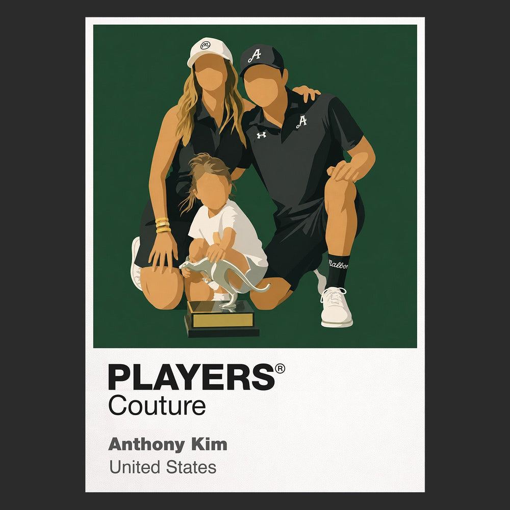 Anthony Kim Family Golf Icon Frame Men's Polo Shirt