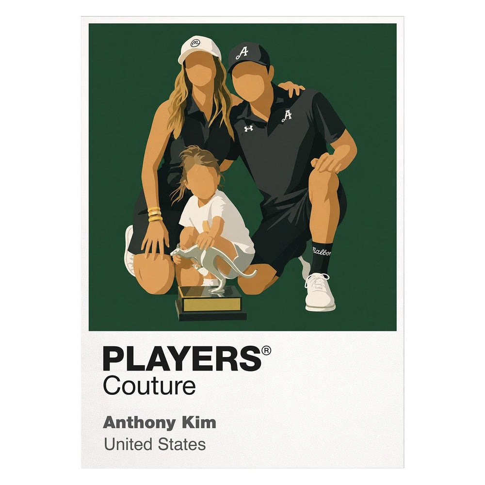 Anthony Kim Family Golf Icon Frame Men's Polo Shirt