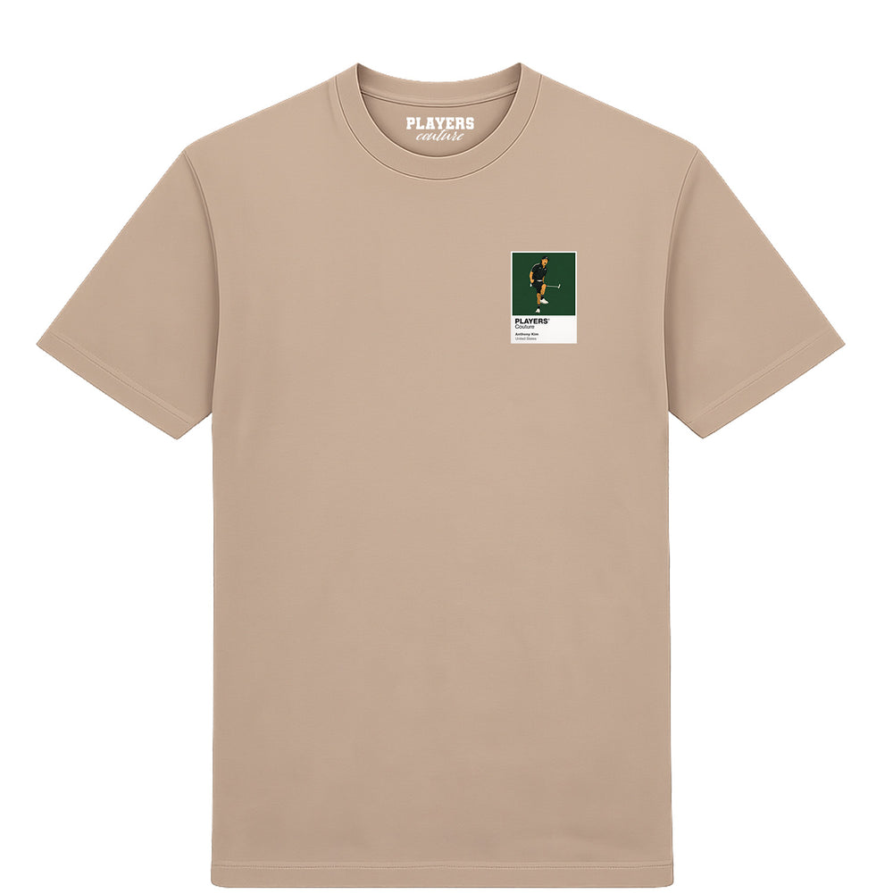 Anthony Kim Golf Icon Frame Men's T-Shirt - Desert Sand