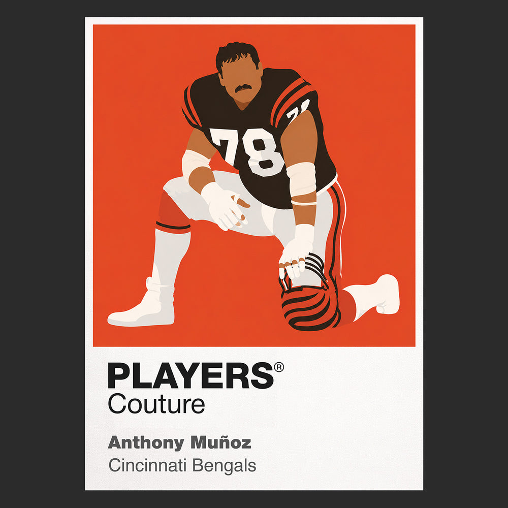 Anthony Munoz Bengals American Football Icon Frame Men's T-Shirt