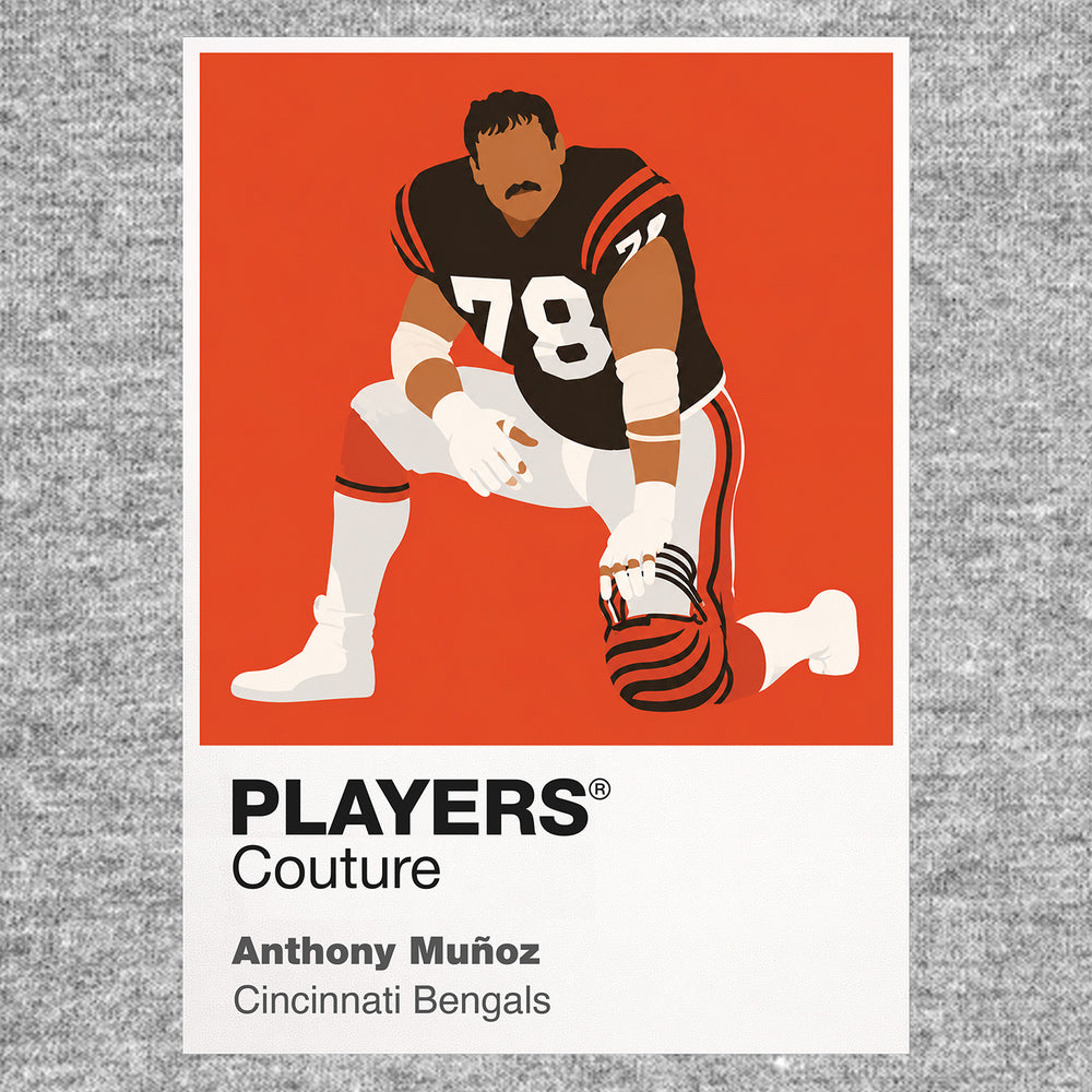 Anthony Munoz Bengals American Football Icon Frame Men's T-Shirt