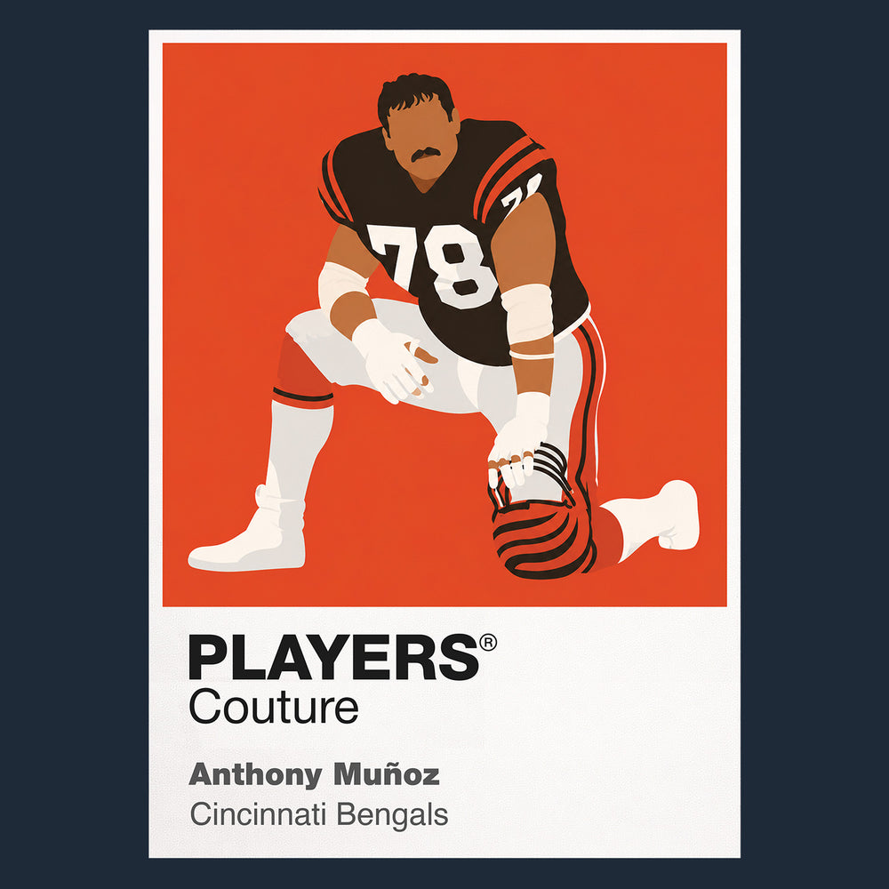 Anthony Munoz Bengals American Football Icon Frame Men's T-Shirt