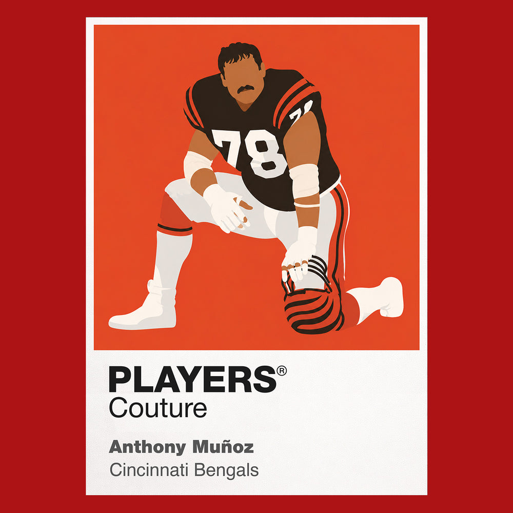 Anthony Munoz Bengals American Football Icon Frame Men's T-Shirt