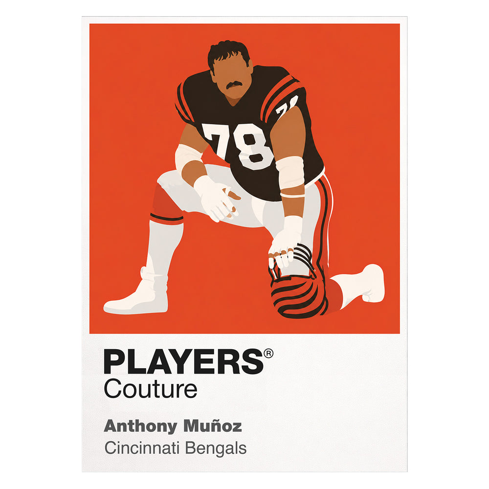 Anthony Munoz Bengals American Football Icon Frame Men's T-Shirt