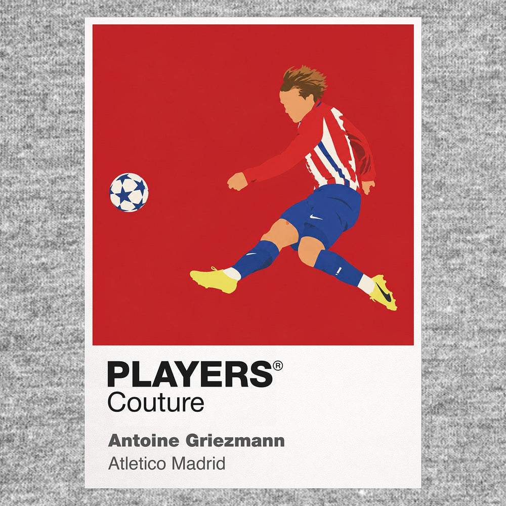 Antoine Griezmann Atletico Madrid Icon Frame — Gray