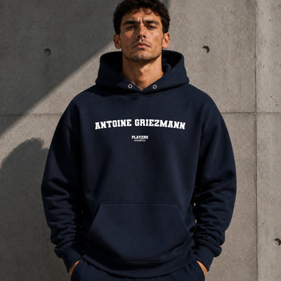 antoine-griezmann name-print hoodie - navy