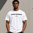 Antoine Griezmann Men's T-Shirt — lifestyle photo, White t-shirt