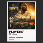 Antoine Semenyo Ghana Atlas Frame artwork by Players Couture