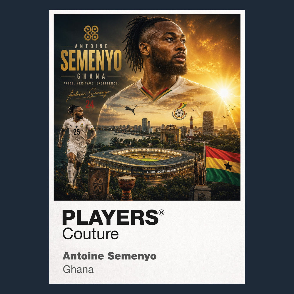 Antoine Semenyo Ghana Atlas Frame artwork by Players Couture