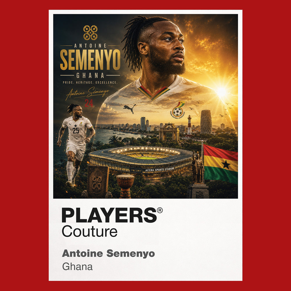 Antoine Semenyo Ghana Atlas Frame artwork by Players Couture