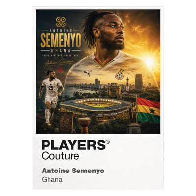 Antoine Semenyo Ghana Atlas Frame artwork by Players Couture