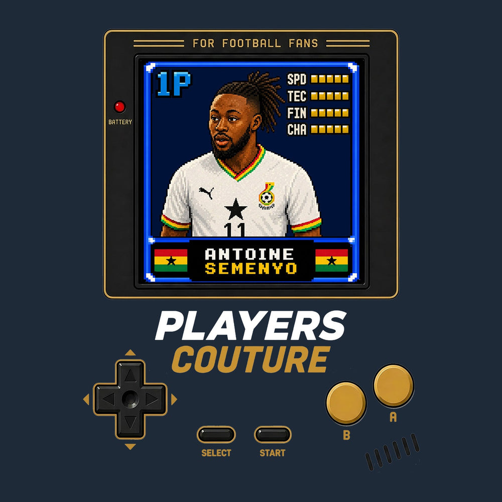 Antoine Semenyo 1P 8-Bit hoodie retro gaming design by Players Couture