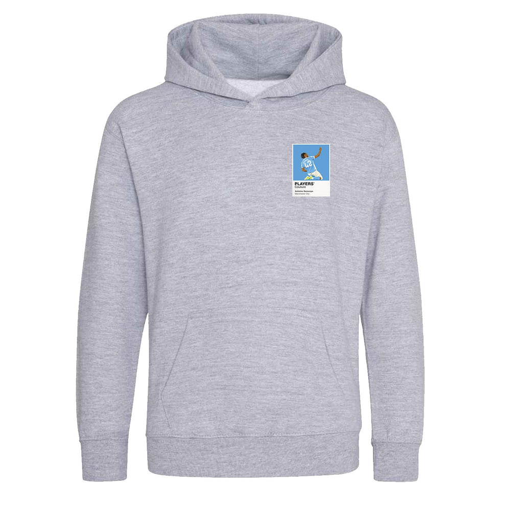 Antoine Semenyo Manchester City Icon Frame Kids Hoodie — Gray