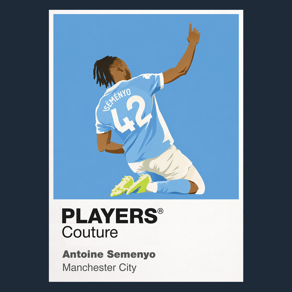 Antoine Semenyo Manchester City Icon Frame — Navy