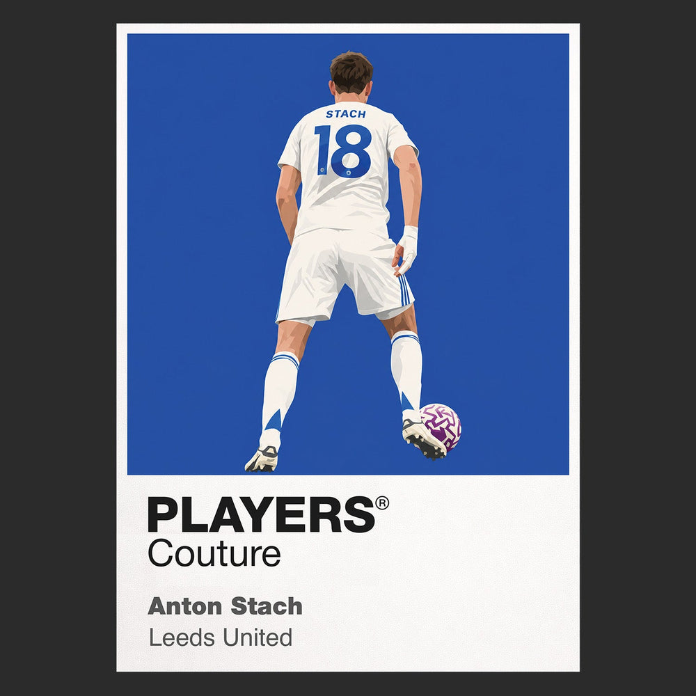 Anton Stach Leeds United black Icon Frame artwork detail