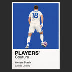 Anton Stach Leeds United black Icon Frame artwork detail