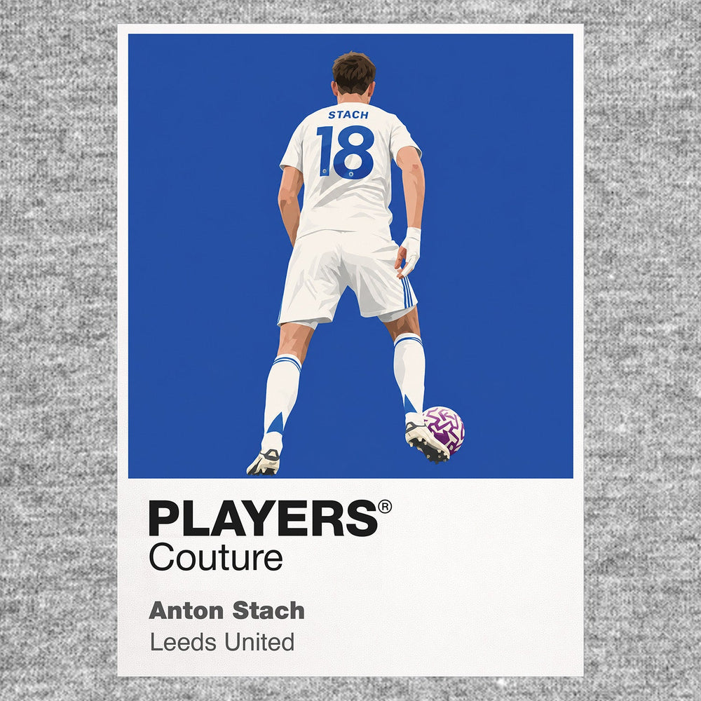 Anton Stach Leeds United grey Icon Frame artwork detail