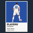 Anton Stach Leeds United navy Icon Frame artwork detail
