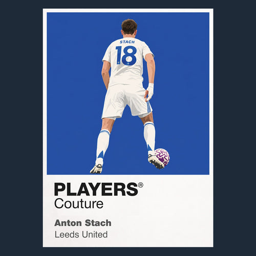 Anton Stach Leeds United navy Icon Frame artwork detail