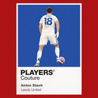 Anton Stach Leeds United red Icon Frame artwork detail