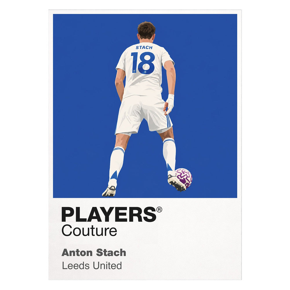 Anton Stach Leeds United white Icon Frame artwork detail