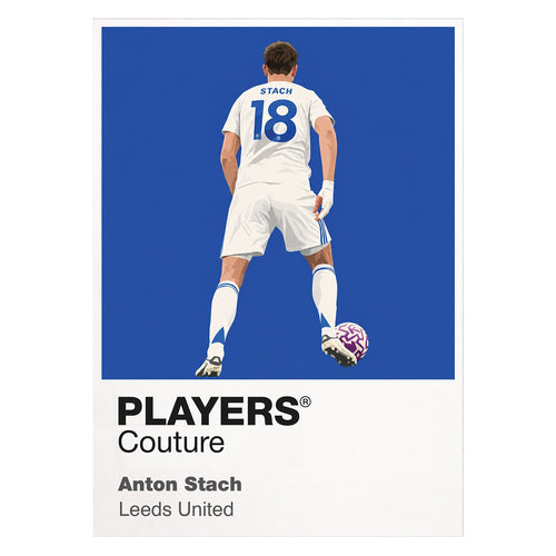 Anton Stach Leeds United white Icon Frame artwork detail
