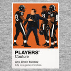 Any Given Sunday the Miami Sharks, Tony D'Amato's touchline authority and Willie Beamen's explosive rise Icon Frame artwork in grey