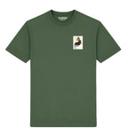 AP McCoy horse racing T-shirt – mens earthy green tshirt view