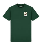 AP McCoy horse racing T-shirt – mens forest green tshirt view