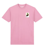 AP McCoy horse racing T-shirt – mens pink tshirt view