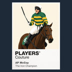 AP McCoy horse racing hoodie – navy view