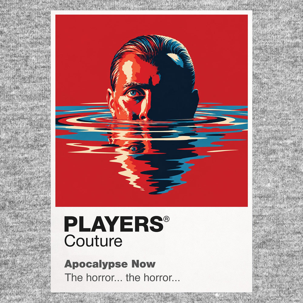 Apocalypse Now Captain Willard's river journey towards Colonel Kurtz through fire, jungle and moral collapse Icon Frame artwork in grey