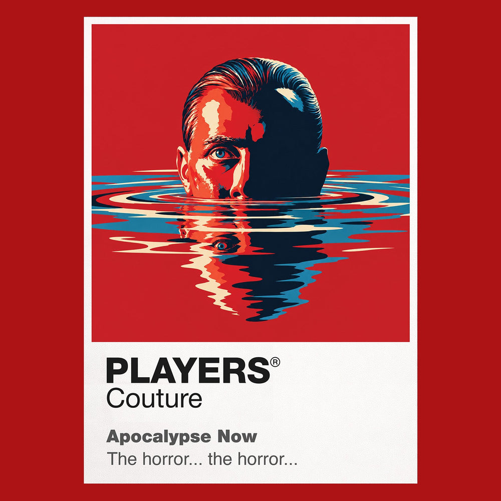 Apocalypse Now Captain Willard's river journey towards Colonel Kurtz through fire, jungle and moral collapse Icon Frame artwork in red