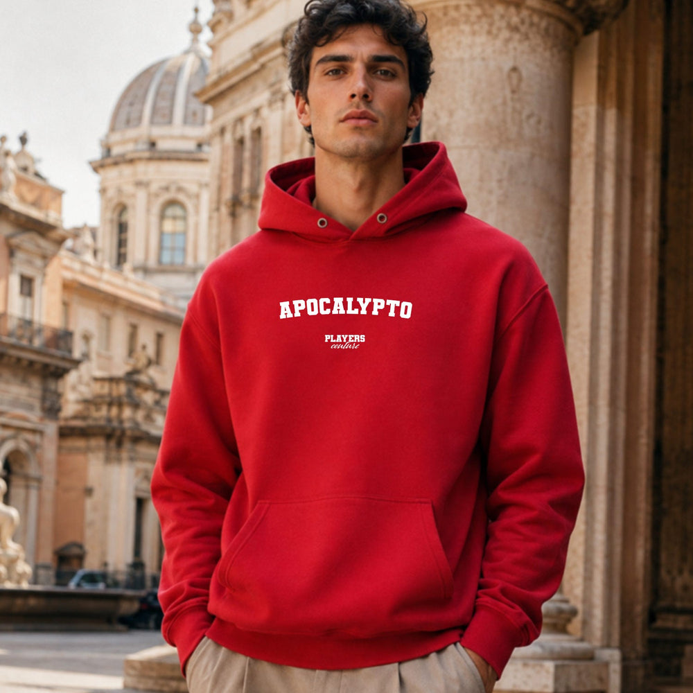 apocalypto name-print hoodie - red