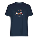 Archie Gemmill Icon t-shirt – navy men's t-shirt with white Archie Gemmill Icon letters and Players Couture logo on the chest