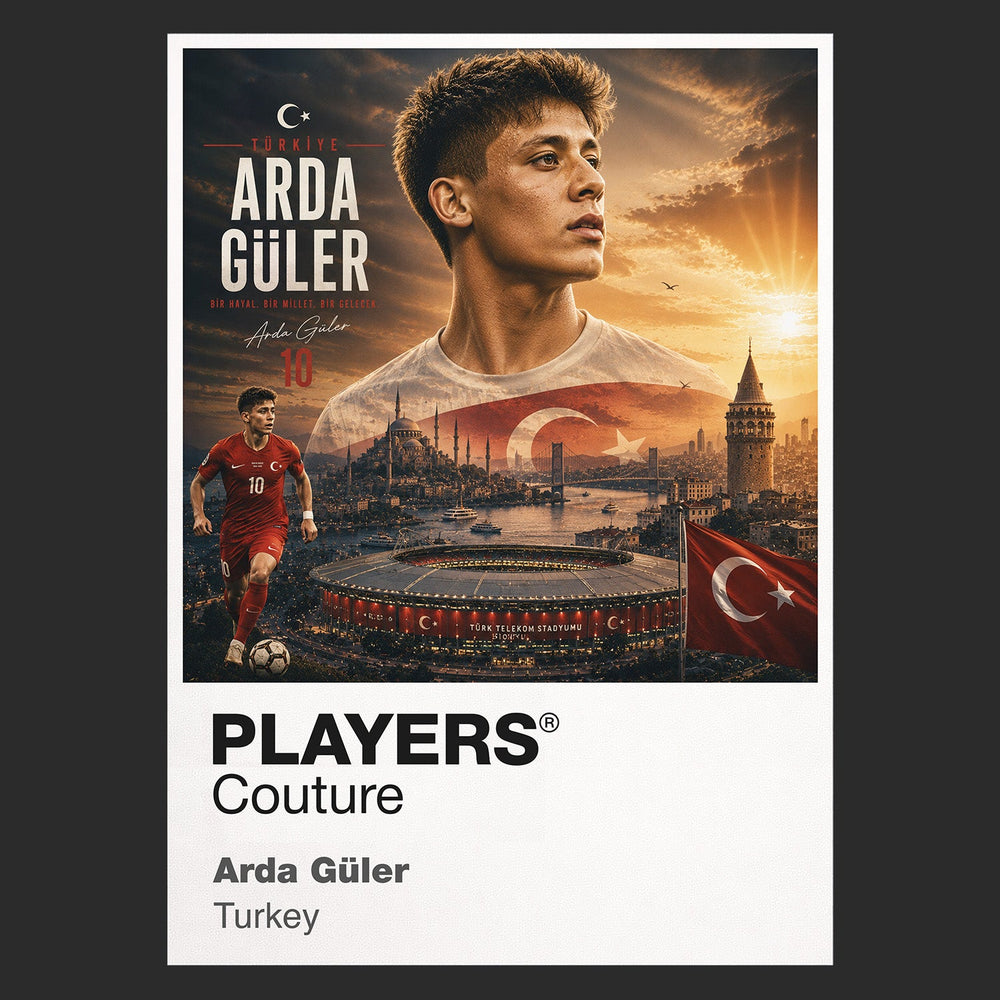 Arda Guler Turkey Atlas Frame artwork by Players Couture