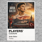 Arda Guler Turkey Atlas Frame artwork by Players Couture
