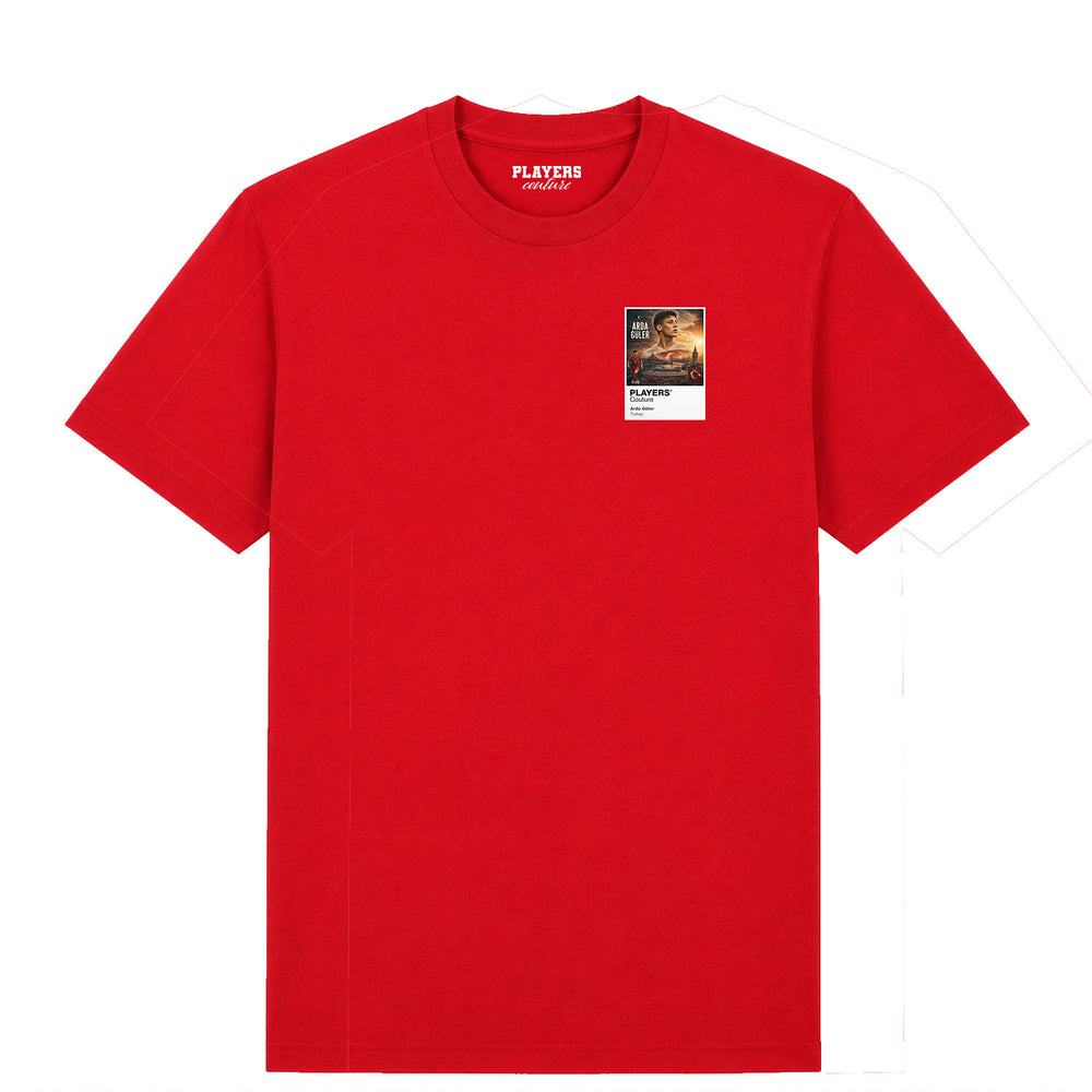 Arda Guler Turkey Atlas Frame White men's t-shirt by Players Couture