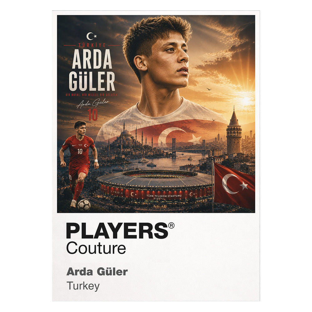 Arda Guler Turkey Atlas Frame artwork by Players Couture