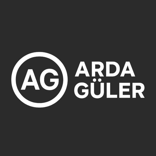 Arda Guler Logo Men's Hoodie – black close-up detail shot of the Arda Guler Players Couture logo design