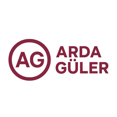 Arda Guler Logo Men's Hoodie – white close-up detail shot of the Arda Guler Players Couture logo design