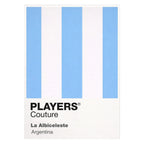 Argentina Classic Football Shirt Colours Frame Men's T-Shirt – white close-up detail shot of the Argentina Players Couture