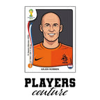 Arjen Robben World Cup Sticker Kids T-Shirt – arjen robben white Players Couture design