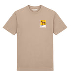 Arkle horse racing T-shirt – mens desert sand tshirt view
